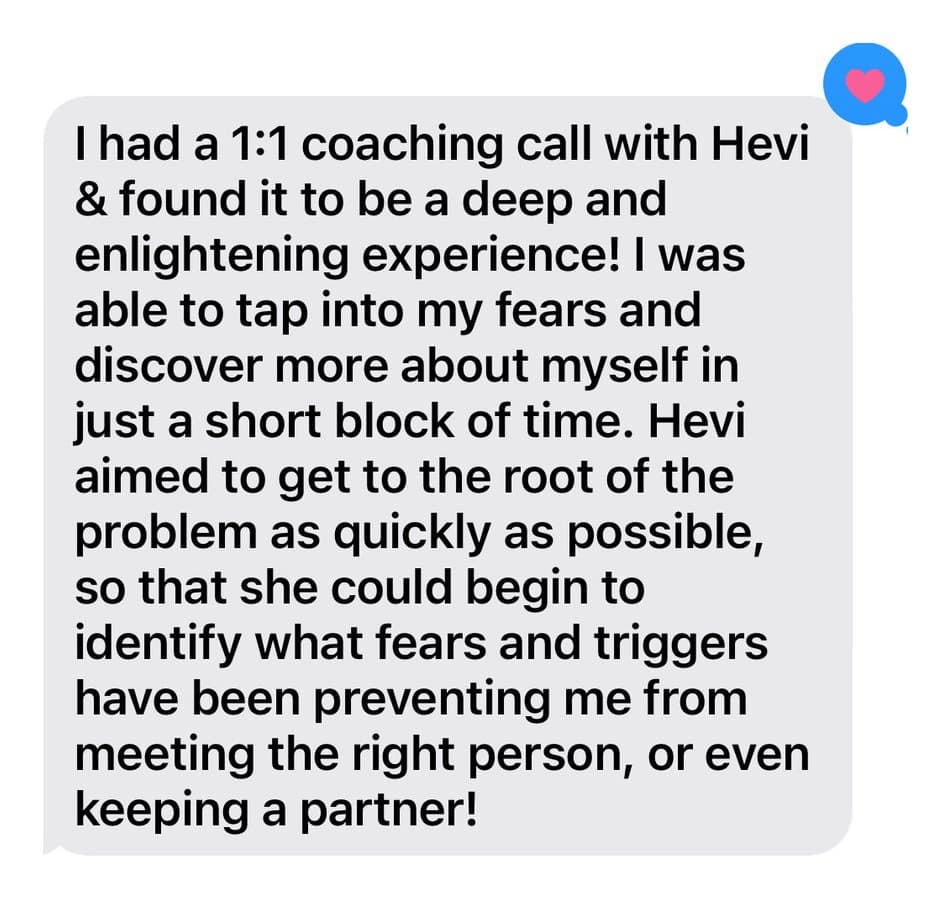 A message sent to Hevi by a client