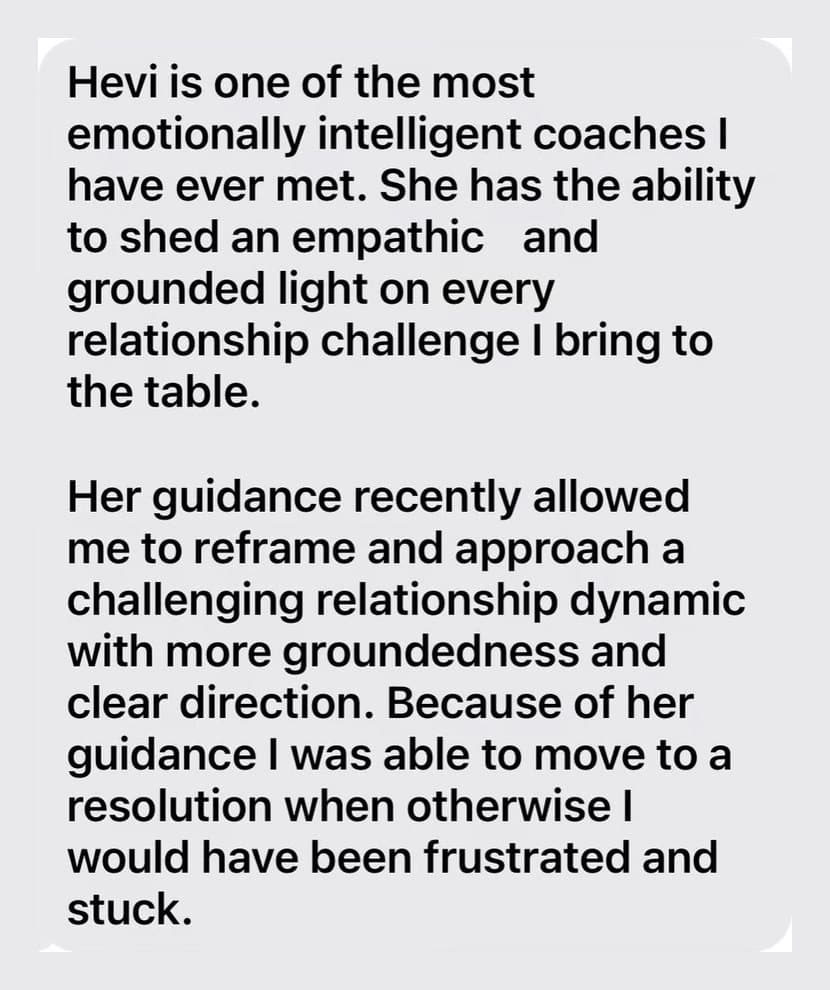 A message sent to Hevi by a client
