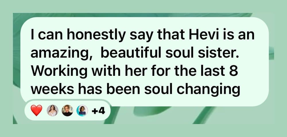 A message sent to Hevi by a client