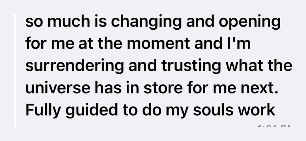 A message sent to Hevi by a client